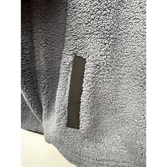 Western Illinois Sherpa Pullover Womens Medium Gray 1/4 zip Boxercraft Pocket - Picture 7 of 11